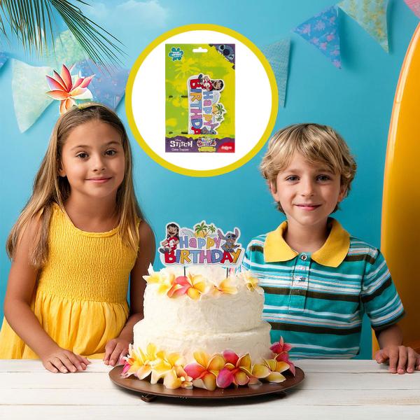 Lilo & Stitch Cake Topper Happy Birthday