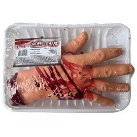 Avhuggen Hand på Bricka