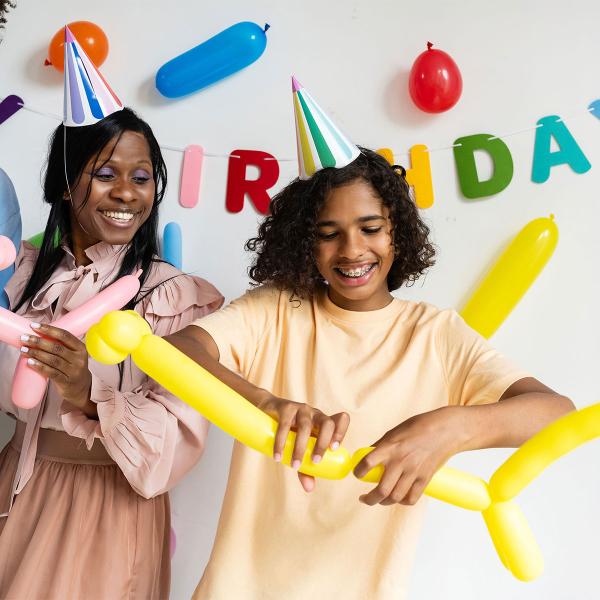 Figurballonger Färgmix Matt 5 cm