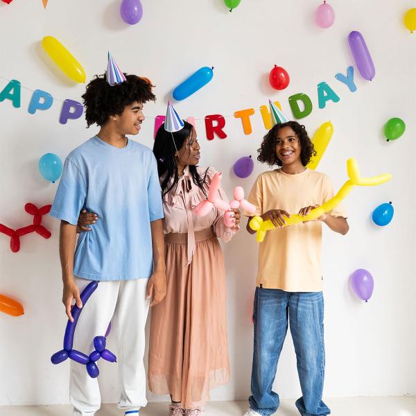 Figurballonger Färgmix Matt 5 cm