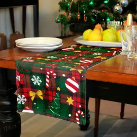 Jullöpare med Rutmönster