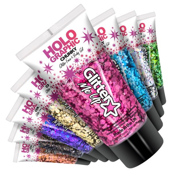 PaintGlow Chunky Glitter Gel Holografiskt