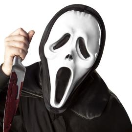 Skr&auml;ckmask med Huva Vit/Svart