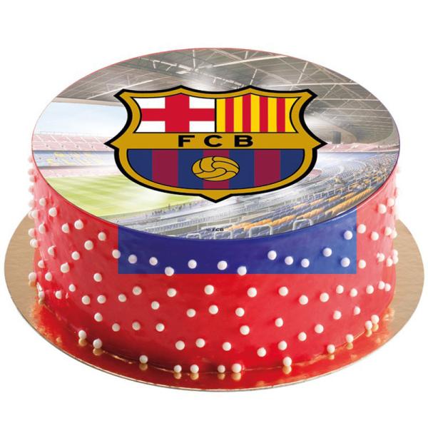 F.C. Barcelona Tårtbild Sockerpasta