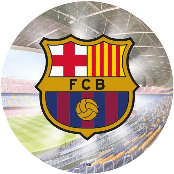 F.C. Barcelona Tårtbild Sockerpasta