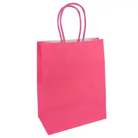 Presentp&aring;se Knallrosa 16 x 8 x 22 cm