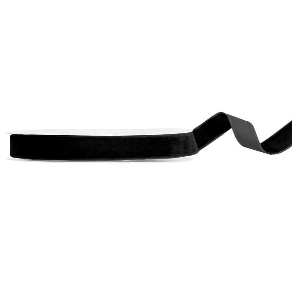 Sammetsband Svart 15 mm