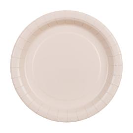 Pappersassietter Beige 18 cm 6-pack