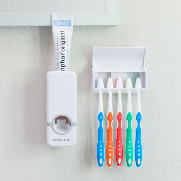 Tandkrämsdispenser och Tandborsthållare