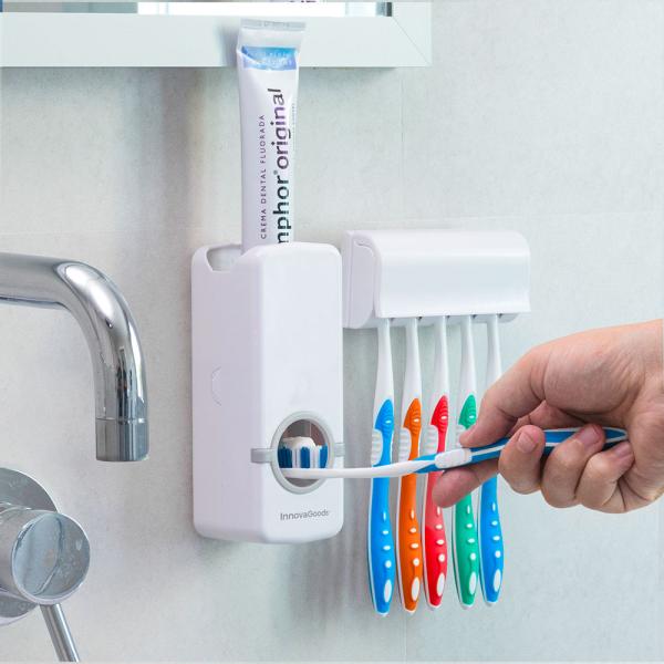 Tandkrämsdispenser och Tandborsthållare