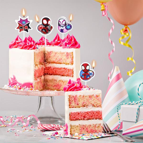 Spidey och Vänner Tårtljus 4-pack