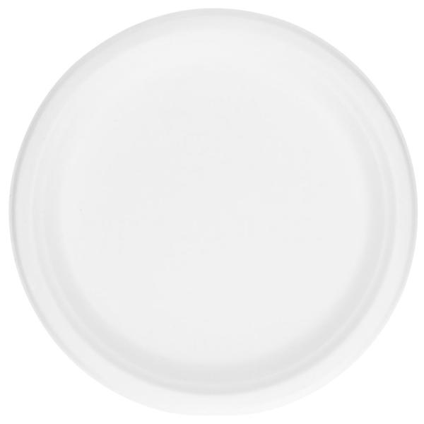 Bagasse Tallrikar Vit 26 cm 50-pack