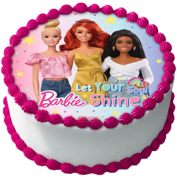 Tårtbild Barbie A
