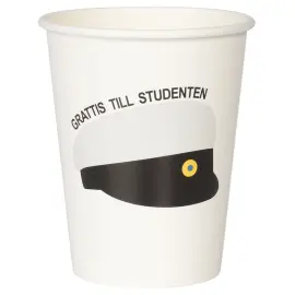 Pappersmuggar Studentm&ouml;ssa 25 cl 8-pack