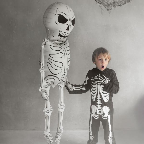 Folieballong Skelett