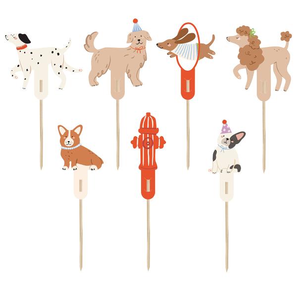 Cake Toppers Hundfest 7-pack