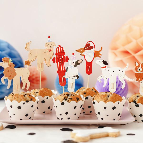 Cake Toppers Hundfest 7-pack