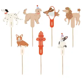 Cake Toppers Hundfest 7-pack