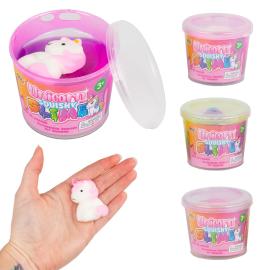 Slime i Burk med Squishy Enh&ouml;rning 100 g 7 x 5,7 cm
