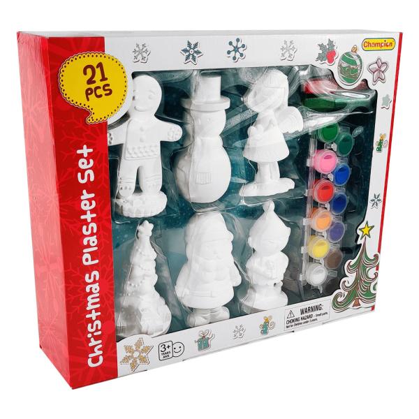 Måla Dina Egna Julfigurer Set