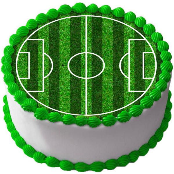 Tårtbild Sockerpasta Fotbollsplan