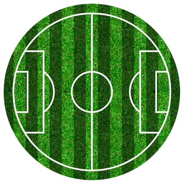 Tårtbild Sockerpasta Fotbollsplan