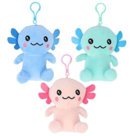 Axolotl Gosedjur med Krok 13 x 10 cm