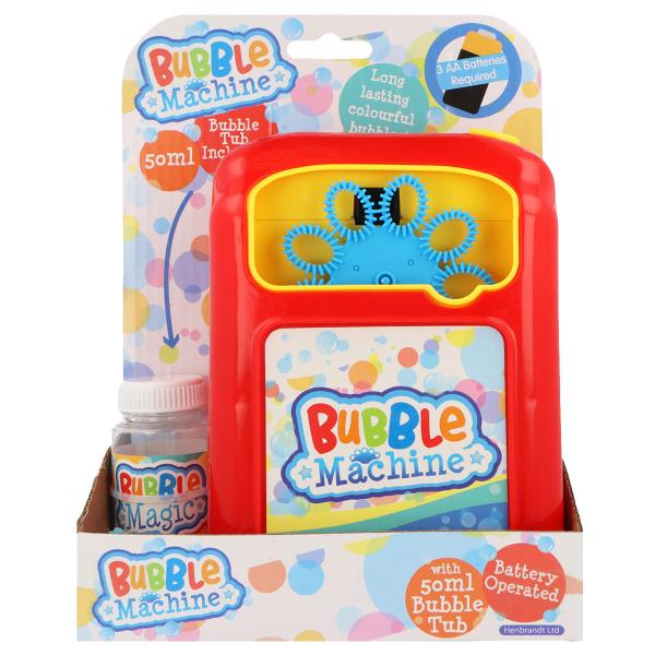 Såpbubbelmaskin Röd 50 ml 16 x 12 cm