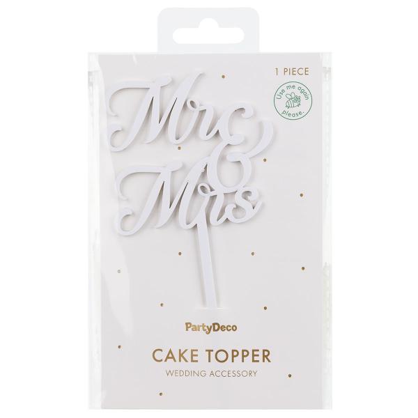 Mr & Mrs Cake Topper Vit