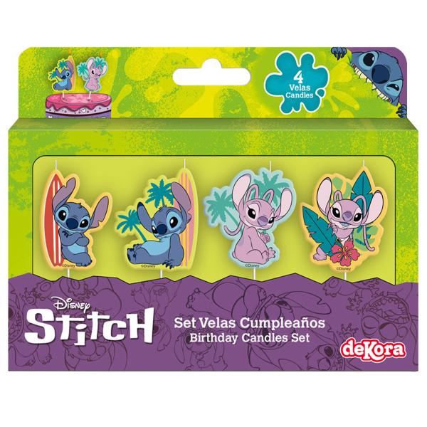 Stitch & Angel Tårtljus 4-pack
