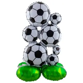 Folieballong Fotbollar St&aring;ende 53 x 78 cm