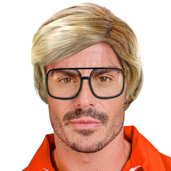 Kort Peruk med Snedbena Blond