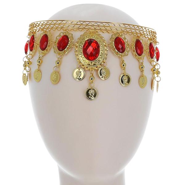 Grekisk Hårprydnad med Rubiner