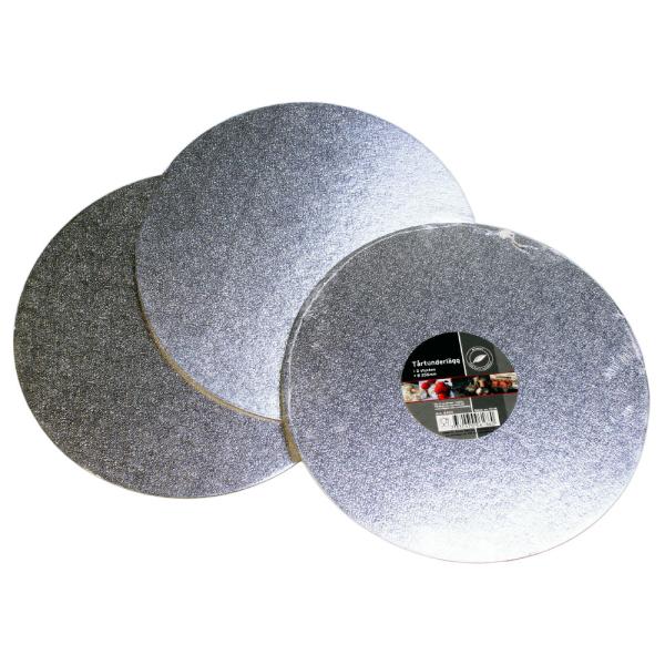 Tårtbrickor Silver 2-pack 25,5 cm