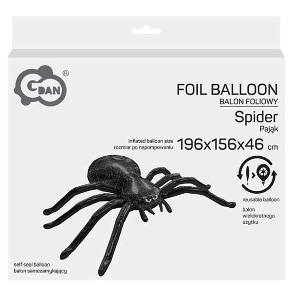 Stående Folieballong Spindel med Ballongpump