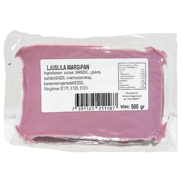 Marsipan Ljuslila 500 gram