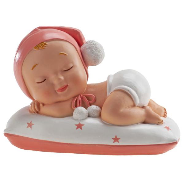 Tårtdekoration Dopfigur Sovande Flicka