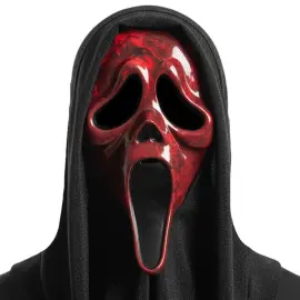 Ghostface Mask Marmorerad R&ouml;d