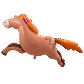 Folieballong H&auml;st Springande 123 x 80 cm