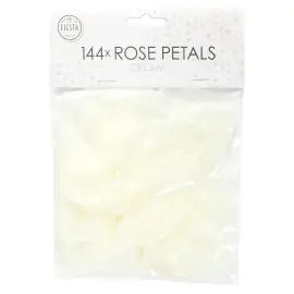 Rosenblad Konfetti Krämvit