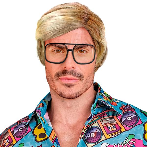 Kort Peruk med Snedbena Blond