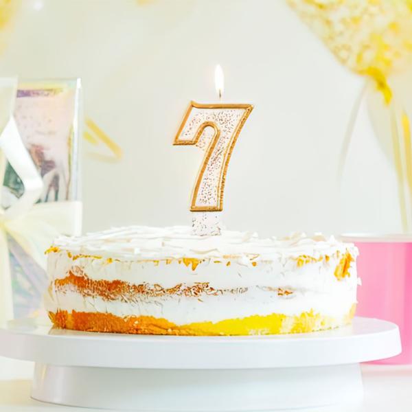 Tårtljus Siffra Glitter