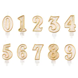 T&aring;rtljus Siffra Glitter 6