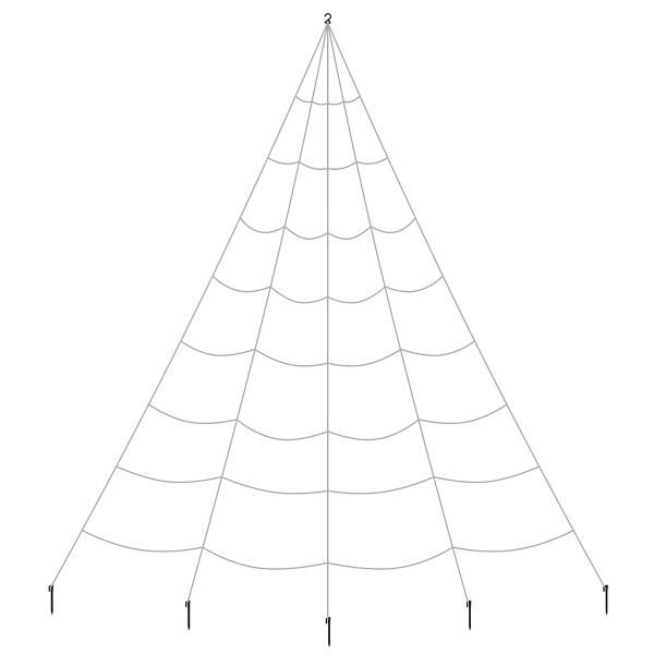 Utomhus Spindelnät Vitt