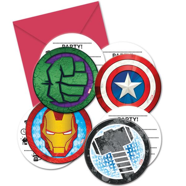 Marvel Avengers Inbjudningskort