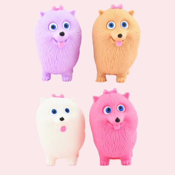 Squeeze Leksak Hund Pomeranian