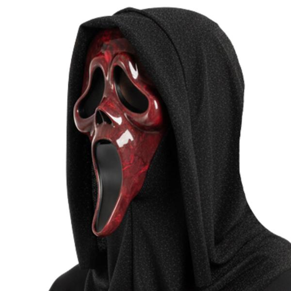 Ghostface Mask Marmorerad Röd