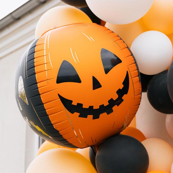 Folieballong Pumpor Orange/Svart