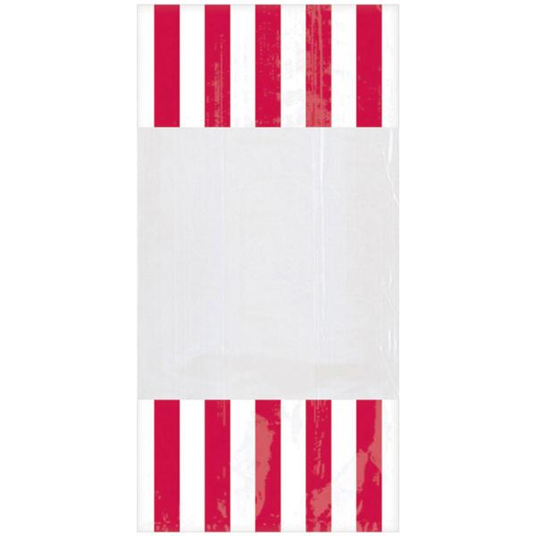 Cellofanpåsar Stripes Röd