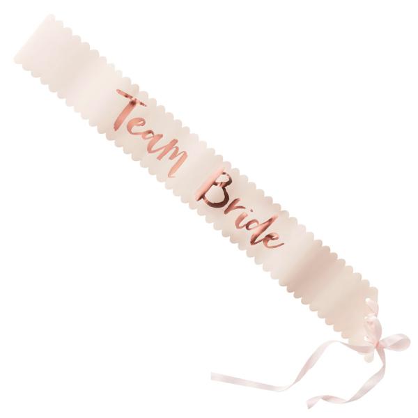 Team Bride Ordensband Roséguld